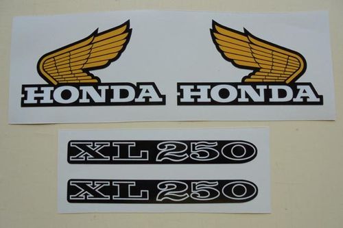 Réservoir & plaques latérales Honda 250 XL
