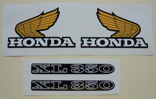 Réservoir & plaques latérales Honda 350 XL